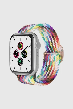 Rainbow Braided Loop Band for Apple Watch