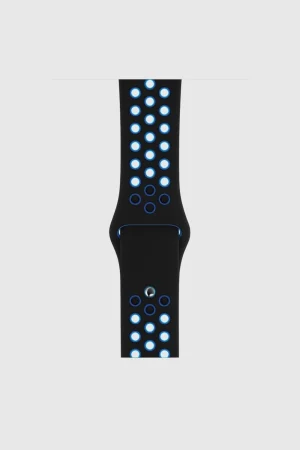 Alternative view of Black/Blue Sport Band Active for Apple Watch