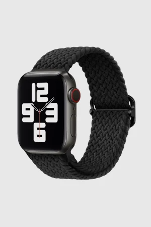 Black Braided Loop Band for Apple Watch