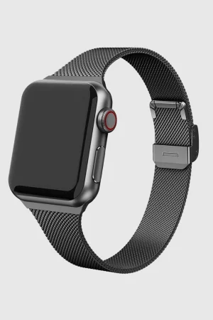 Black Geneva Slim Milanese Band for Apple Watch