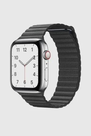 Black Leather Loop for Apple Watch