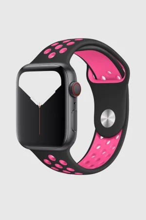 Black/Pink Blast Sport Band Active for Apple Watch