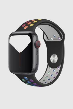 Black/Rainbow Pride Sport Band Active for Apple Watch