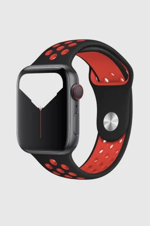 Black/Red Sport Band Active for Apple Watch