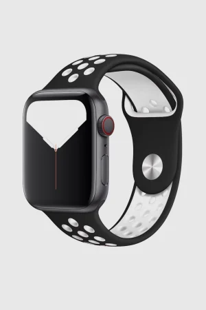 Black/White Sport Band Active for Apple Watch