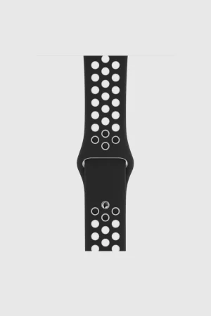 Alternative view of Black/White Sport Band Active for Apple Watch