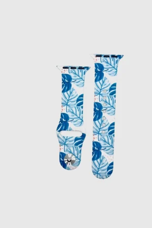 Blue Fern Printed Sport Band for Apple Watch