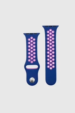 Blue/Pink Luminous Glow in Dark Sport Band Active for Apple Watch