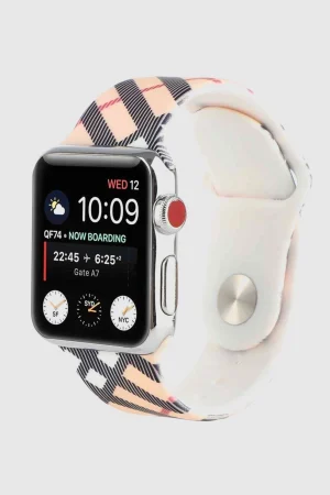 Burberry Inspired Printed Sport Band for Apple Watch