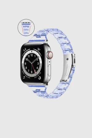 Dark Blue Slim Transparent Resin Band for Apple Watch
