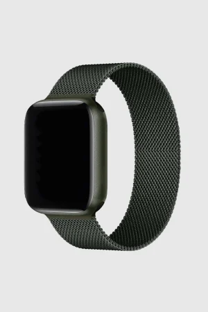 Dark Green Milanese Loop For Apple Watch