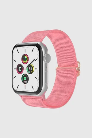 Deep Pink Elastic Loop Band for Apple Watch