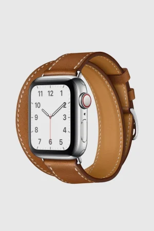 Fauve Double Tour Leather for Apple Watch