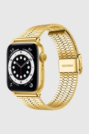 Gold Matrix Stainless Steel Band for Apple Watch