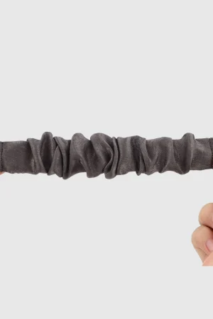 Alternative view of Grey Cardigan Scrunchie Loop Band for Apple Watch