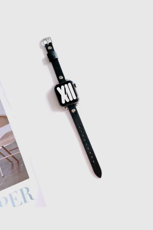 Hermione Leather Band for Apple Watch in Black | Premium Style & Comfort
