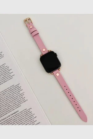Hermione Leather Band for Apple Watch in Pink