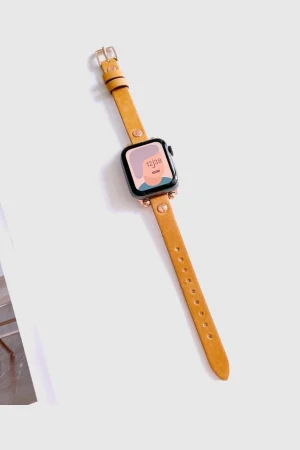 Hermione Leather Band for Apple Watch - Saddle Brown