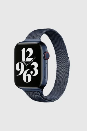 Indigo Blue Aurora Slim Milanese Band for Apple Watch
