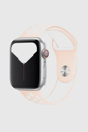 Light Pink/White Sport Band Active for Apple Watch