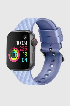 Lilac Messina Silicone Band for Apple Watch