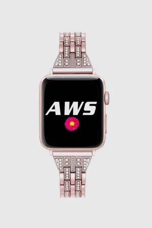 Manhattan Bracelet Rose Pink Stainless Steel Band for Apple Watch