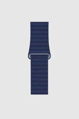 Alternative view of Midnight Blue Leather Loop for Apple Watch