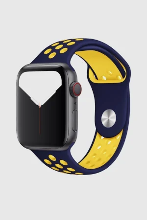 Midnight Blue/Yellow Sport Band Active for Apple Watch