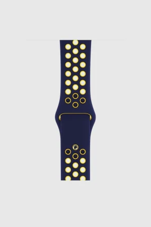 Alternative view of Midnight Blue/Yellow Sport Band Active for Apple Watch