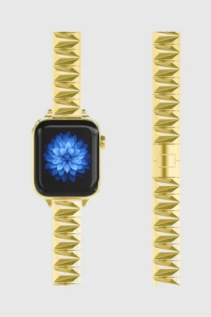 Alternative view of Pyramid Bracelet Band For Apple Watch - Gold