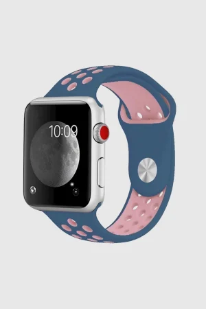 Ocean Blue/Light Pink Sport Band Active for Apple Watch