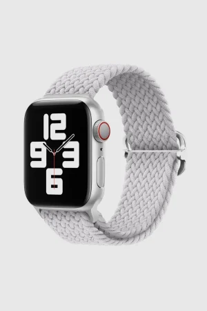 Pearl White Braided Loop Band for Apple Watch