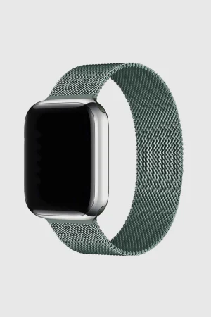 Pine Green Milanese Loop For Apple Watch