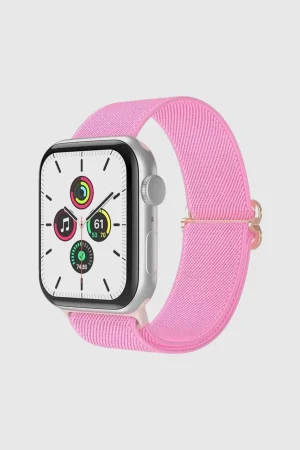 Pink Elastic Loop Band for Apple Watch
