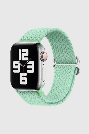 Pistachio Green Braided Loop Band for Apple Watch
