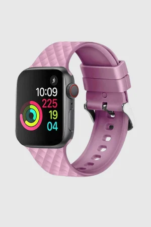 Purple Messina Silicone Band for Apple Watch