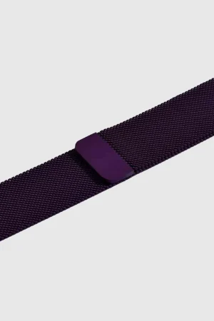 Alternative view of Purple Milanese Loop for Apple Watch