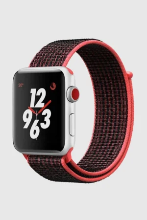 Red Black Sport Loop For Apple Watch