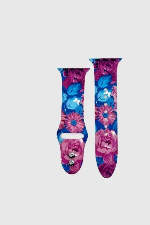 Red Blossum Printed Sport Band for Apple Watch
