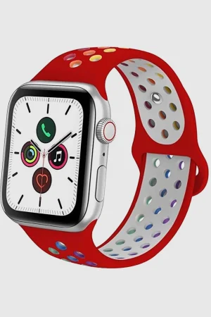 Red/Rainbow Pride Sport Band Active for Apple Watch