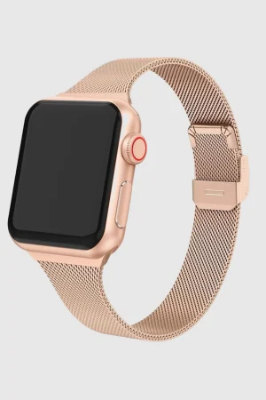 Rose Gold Geneva Slim Milanese Band for Apple Watch