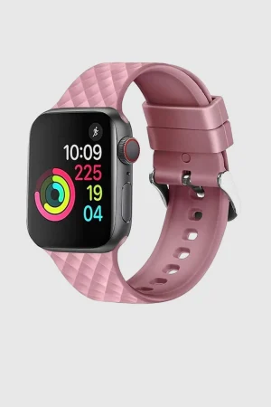 Rose Pink Messina Silicone Band for Apple Watch