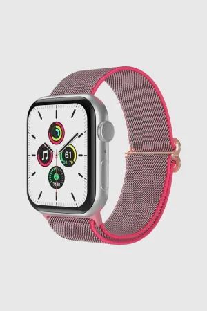 Rose Rose Edge Elastic Loop Band for Apple Watch