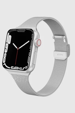 Silver Geneva Slim Milanese Band for Apple Watch