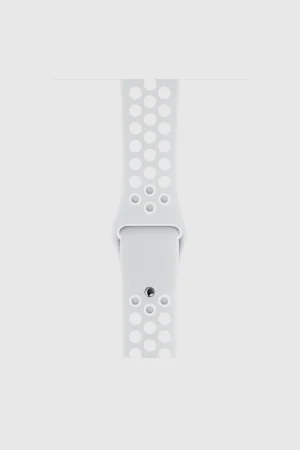 Alternative view of Silver/White Sport Band Active for Apple Watch