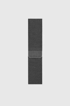 Alternative view of Space Grey Milanese Loop for Apple Watch