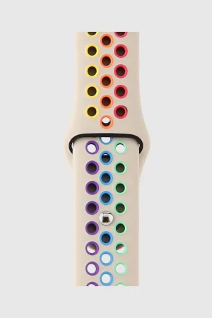 Alternative view of Stone/Rainbow Pride Sport Band Active for Apple Watch