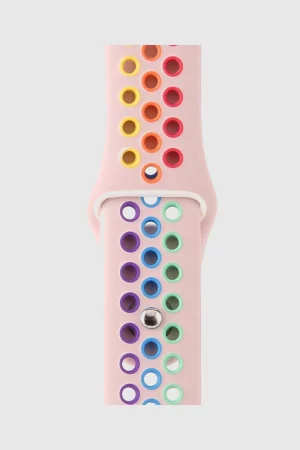 Alternative view of Vintage Rose/Rainbow Pride Sport Band Active for Apple Watch