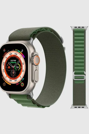 Alpine Loop Band For Apple Watch in Green