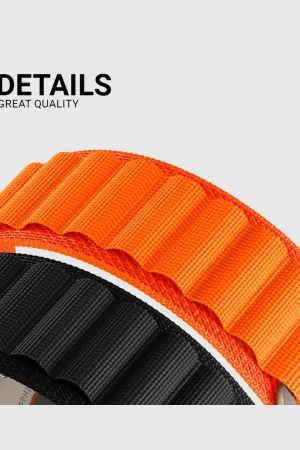 Alternative view of Alpine Loop Band For Apple Watch in Orange